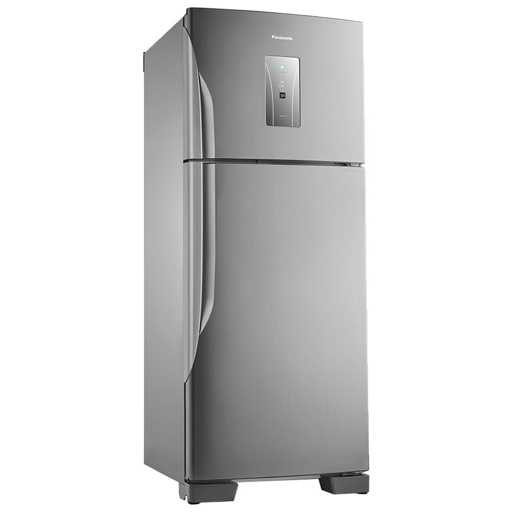 Refrigerador Panasonic 435 Litros A++ NR-BT50BD3XB - Frost Free, 2 Portas, Econavi, Aço Escovado, 220V