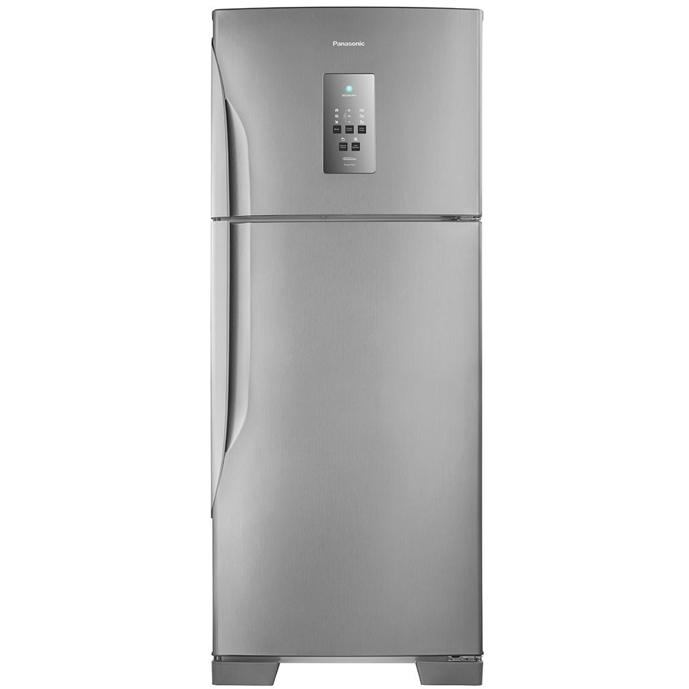 Geladeira/Refrigerador Panasonic 435 Litros NR-BT51PV3, Frost Free, 2 Portas, Econavi, Aço Escovado, 110V