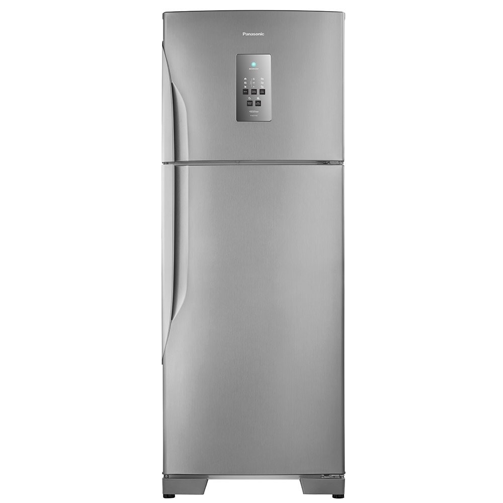 Geladeira/Refrigerador Panasonic 483 Litros A+++ NR-BT55PV2XA - Frost Free, Inverter, 2 Portas, Econavi, Aço Escovado, 110V