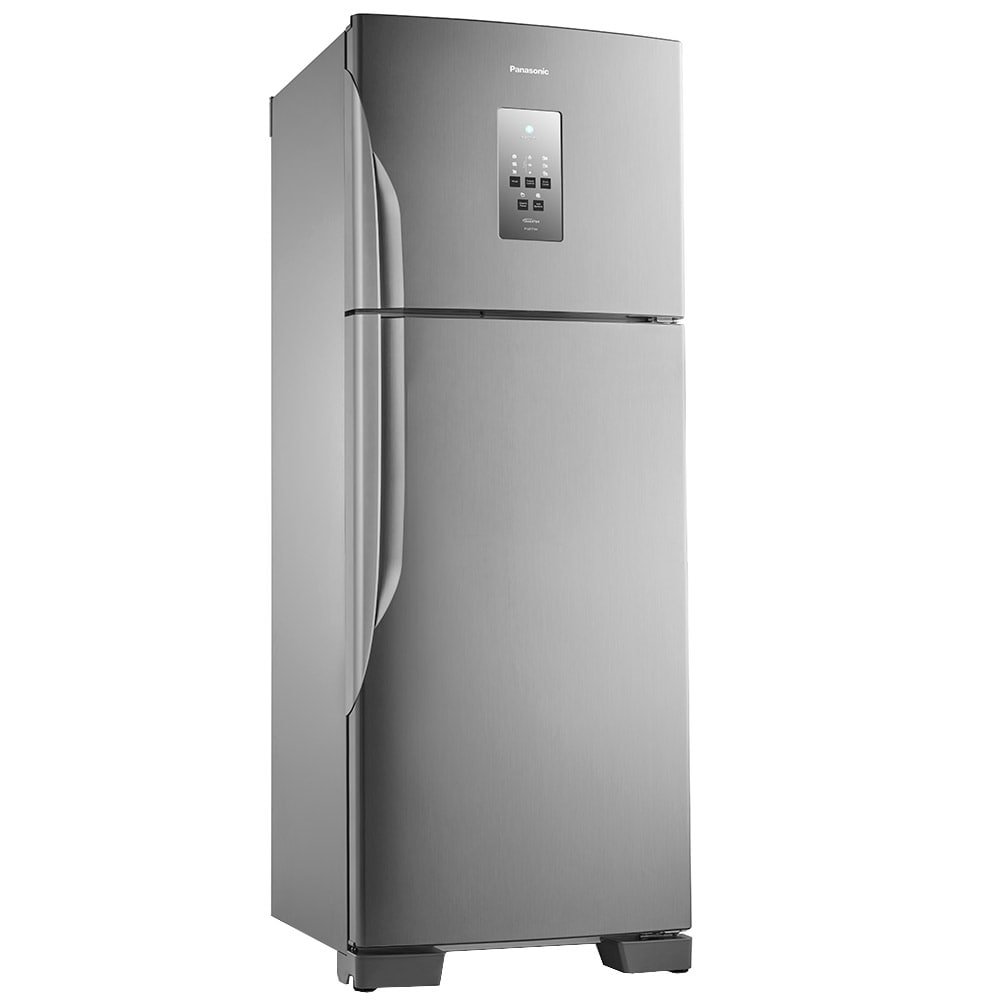 Refrigerador Panasonic 483 Litros A+++ NR-BT55PV2XA - Frost Free, Inverter, 2 Portas, Econavi, Aço Escovado, 220V