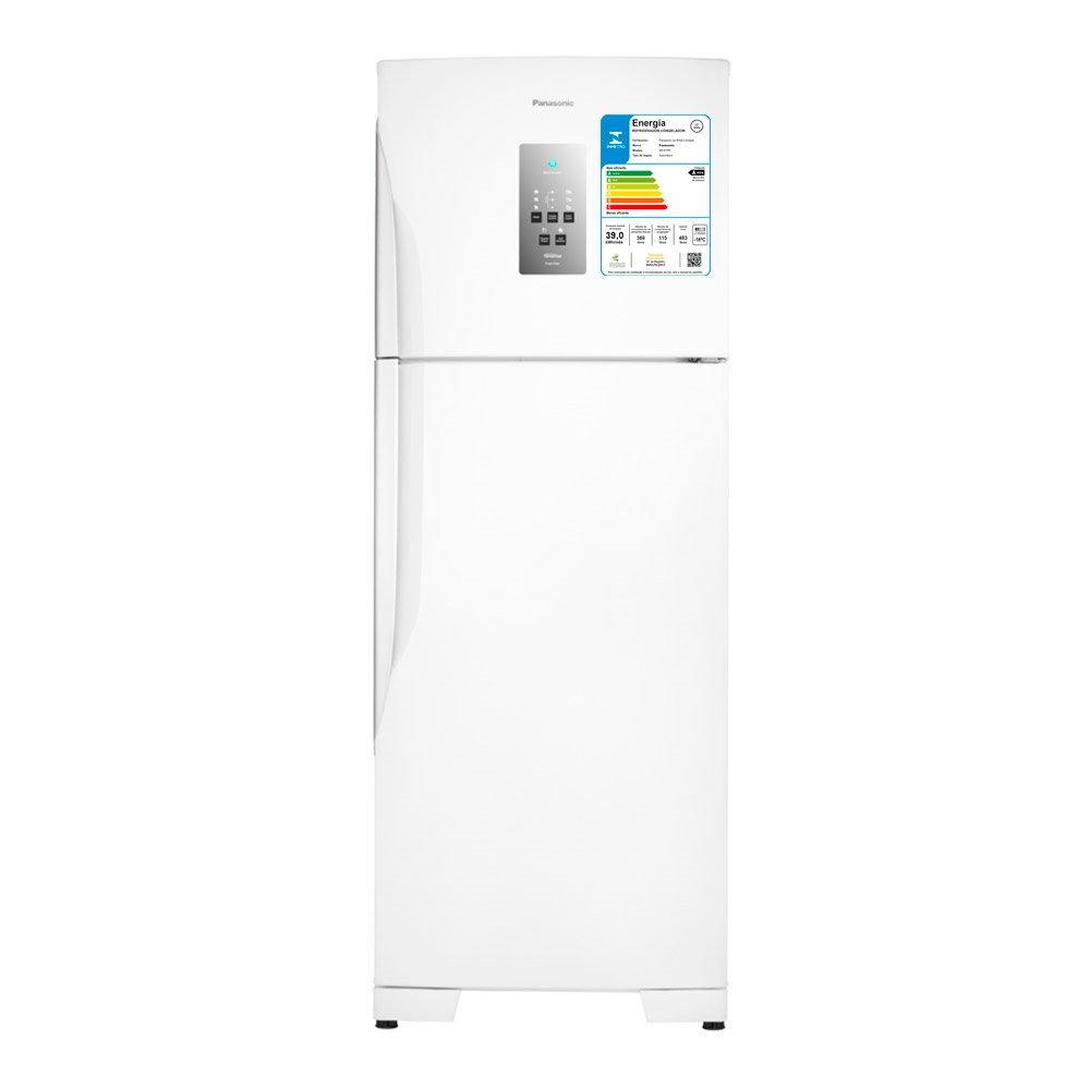 Geladeira/Refrigerador Panasonic 483 Litros NR-BT55PV2, Frost Free, 2 Portas, Econavi, Branco, 110V