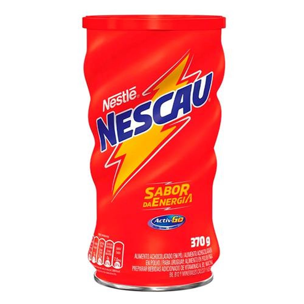 Achocolatado Nescau Activ-Go Lata 370g Embalagem com 30 Unidades