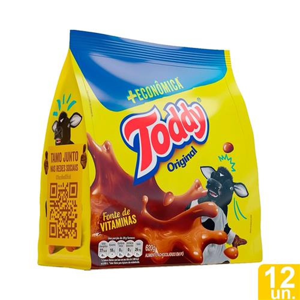 Achocolatado Toddy Original 620g Embalagem com 12 Unidades