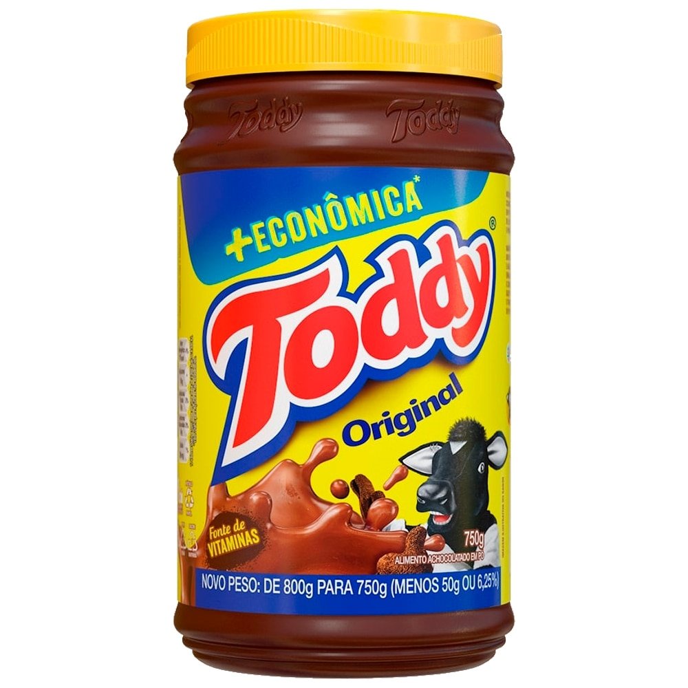 Achocolatado Em Po Toddy Original Pote 750Gr - Embalagem 12X750 Gr