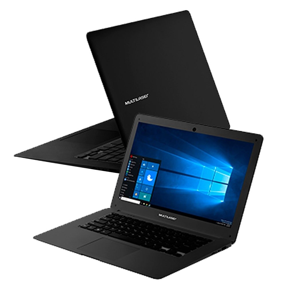 Notebook Multilaser PC106, Intel Atom Quad Core, 2GB, 32GB, Tela 14" e Windows 10