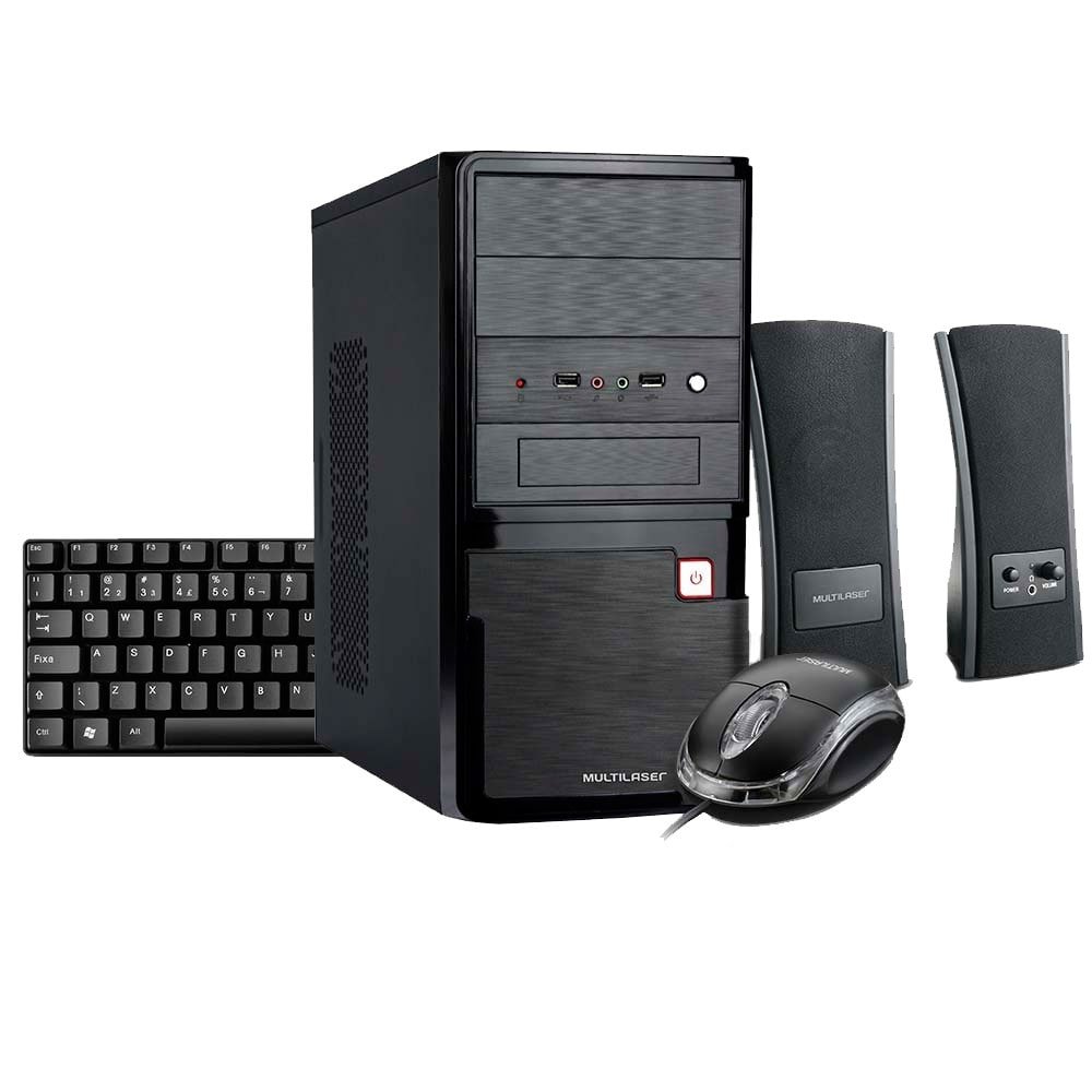 Computador Multilaser DT002 Intel Celeron Dual Core, 4GB RAM,1TB, sem Monitor e Linux Keep Os