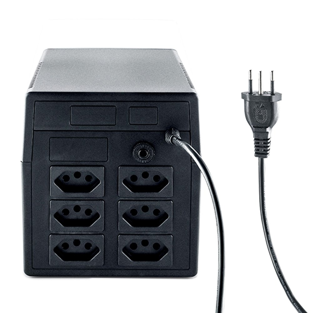 Nobreak Intelbras XNB 1200VA 6 Tomadas Preto Entrada e Saída 110V