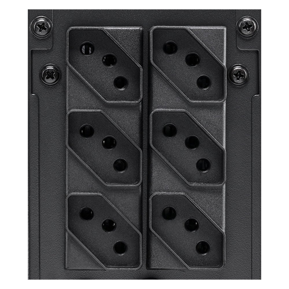 Nobreak Intelbras Interativo XNB, 720VA, 6 Tomadas, Preto Entrada Bivolt Saída 120V