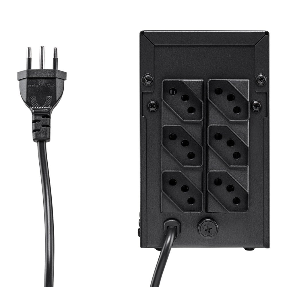 Nobreak Intelbras Interativo XNB, 720VA, 6 Tomadas, Preto Entrada Bivolt Saída 120V
