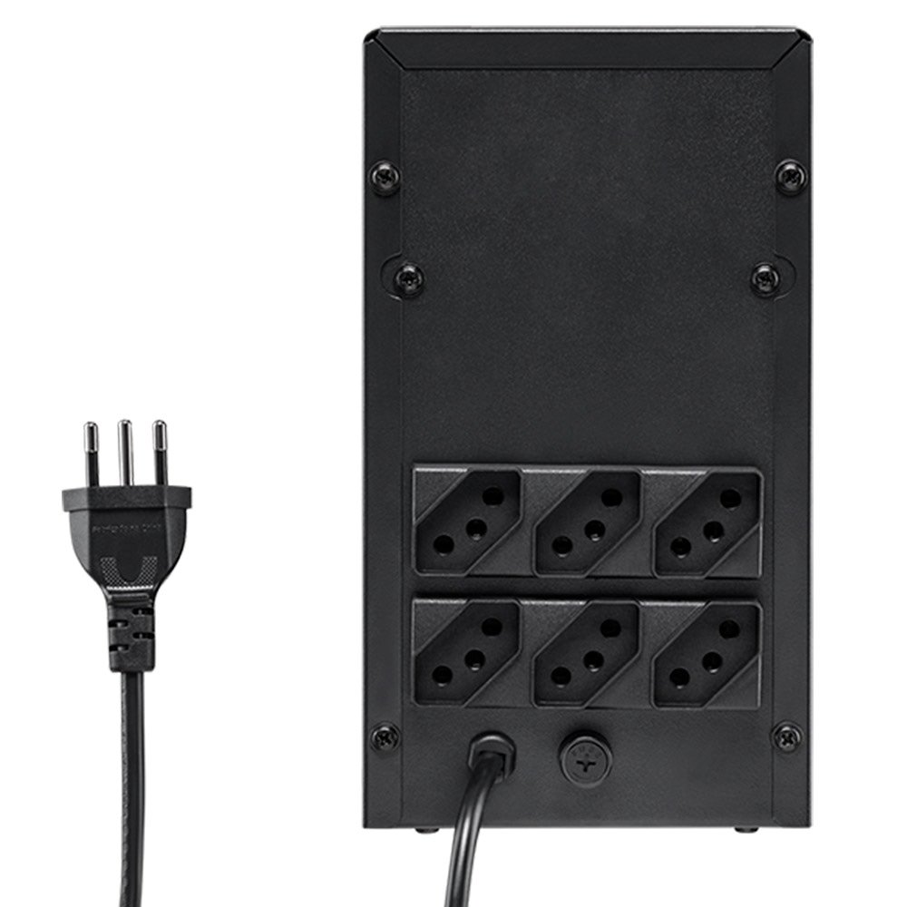 Nobreak Intelbras Interativo XNB, 1440VA, 6 Tomadas, Preto Entrada Bivolt Saída 120V