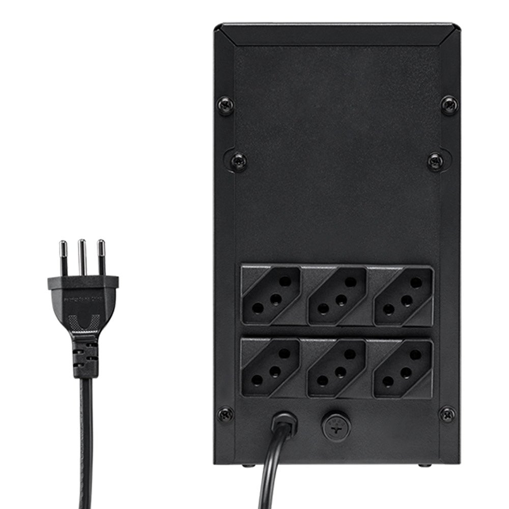 Nobreak Intelbras Interativo XNB, 1440VA, 6 Tomadas, Preto Entrada Bivolt Saída 120V
