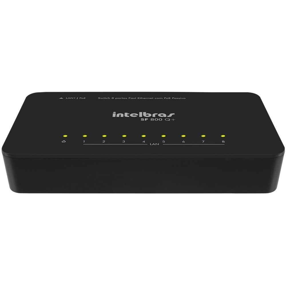 Switch Intelbras SF800Q+ 8 Portas Fast Ethernet