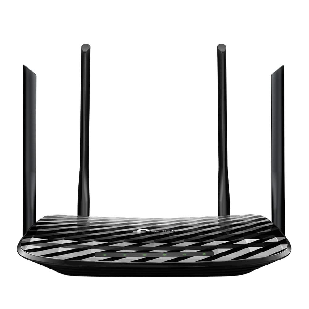 Roteador Wireless TP-Link Archer C6 V2 AC1200, 300Mbps, Dual Band, Portas Gigabit, 4 Antenas externas