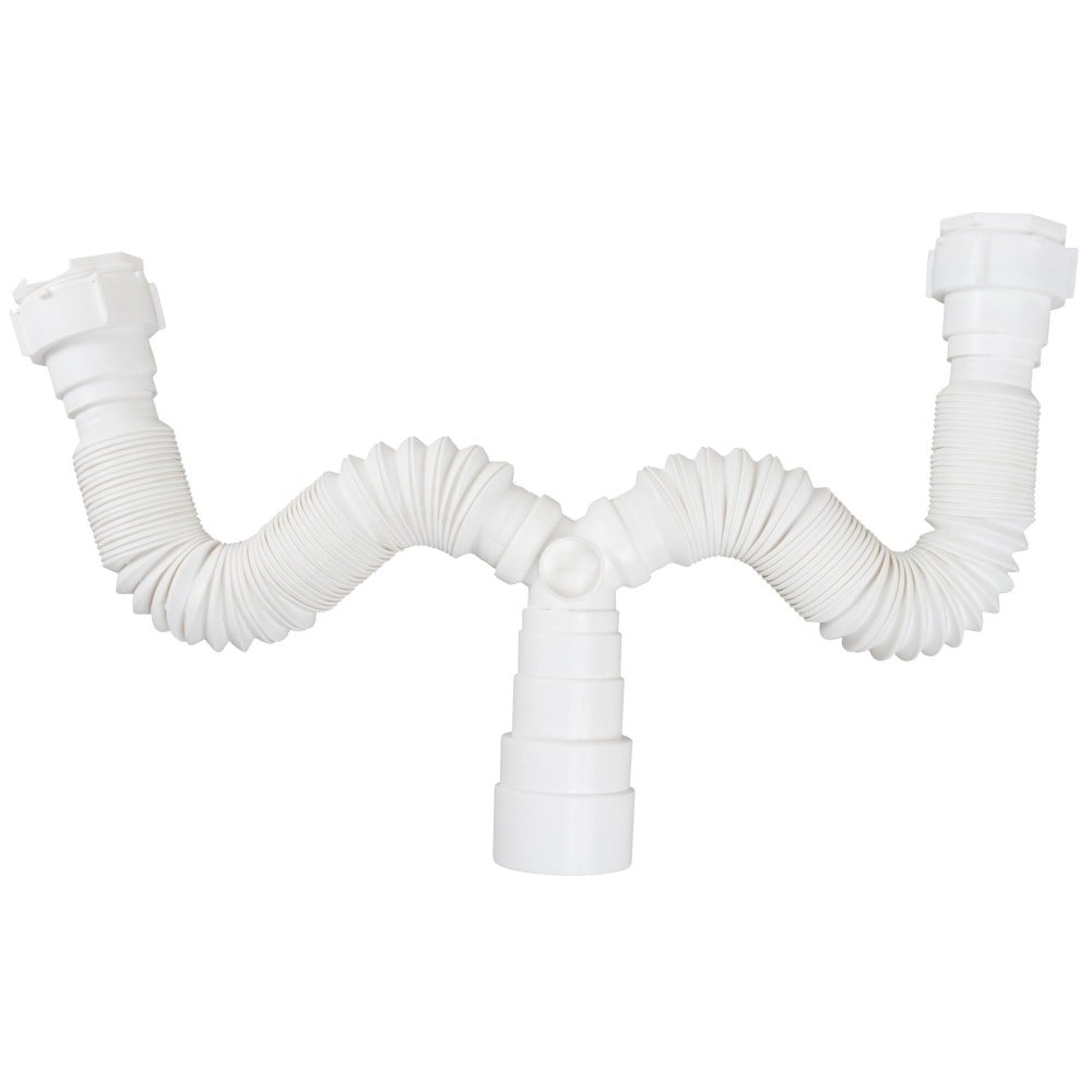 Sifão Extensível Universal Duplo Plasbohn Dn38/48/50 Branco