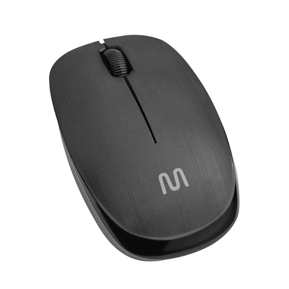 Mouse Óptico Multilaser MO251 USB Sem Fio 1200 DPI Preto
