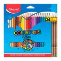 Lápis de Cor Maped Color Peps - 6 Embalagens com 24 Cores + 3 Lápis Grafite