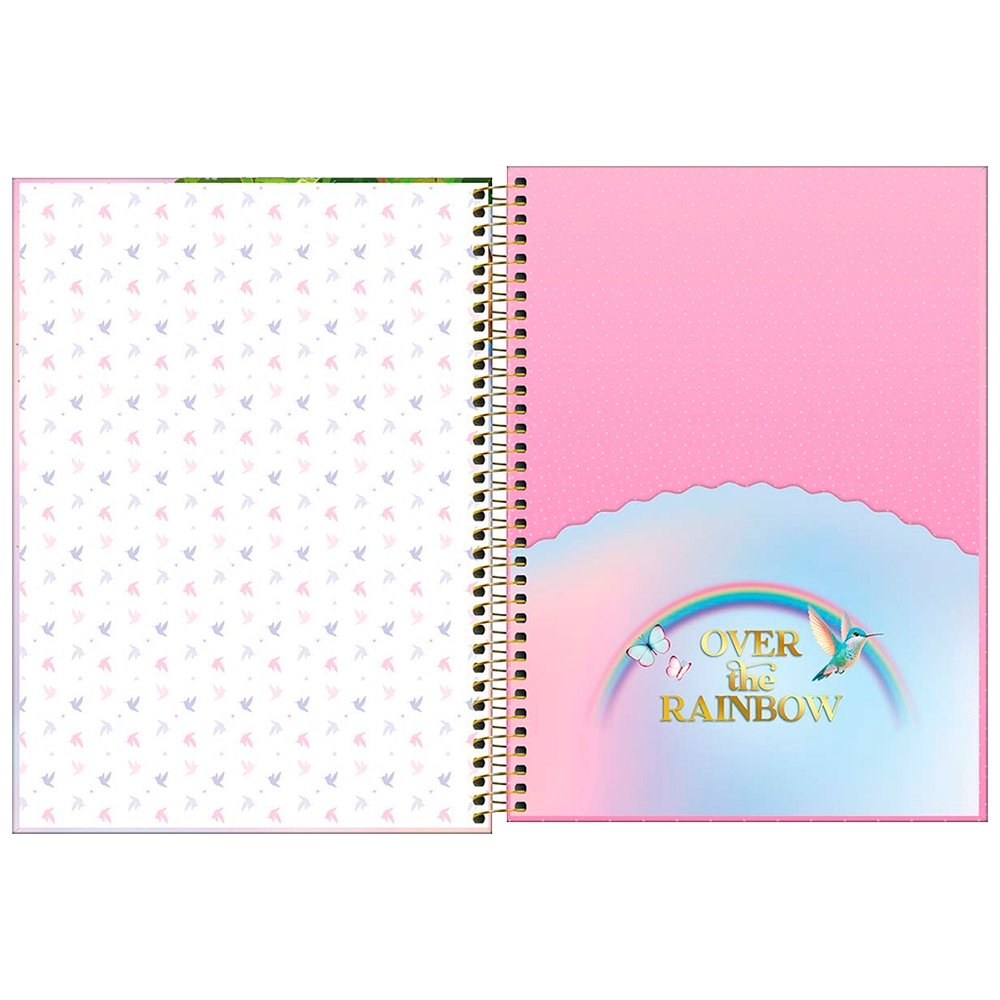 Caderno Espiral Tilibra Universitário Capa Dura Jolie 1 Matéria 80 Folhas Embalagem com 4 Unidades