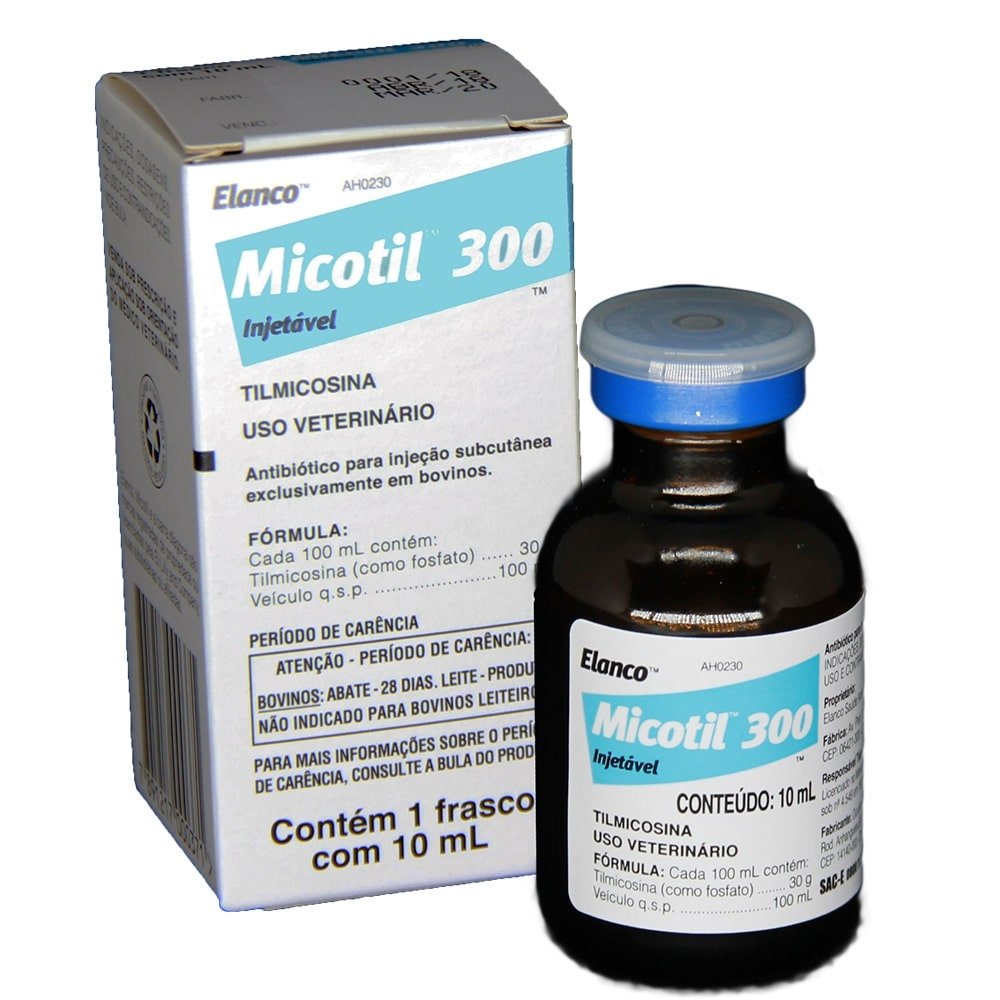 Micotil Injectable Micotil 300 Antibiótico Injetável Elanco 10ml | Martins Atacado