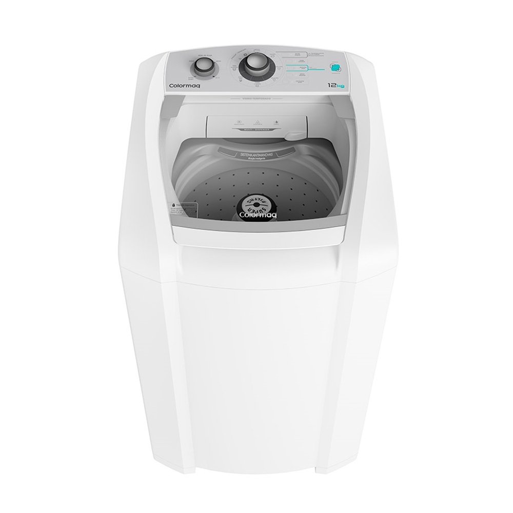 Máquina de Lavar Roupas 12 Kg Colormaq LCA - Sistema Antimanchas, Filtro Duplo de Fiapos, Branca, 110V