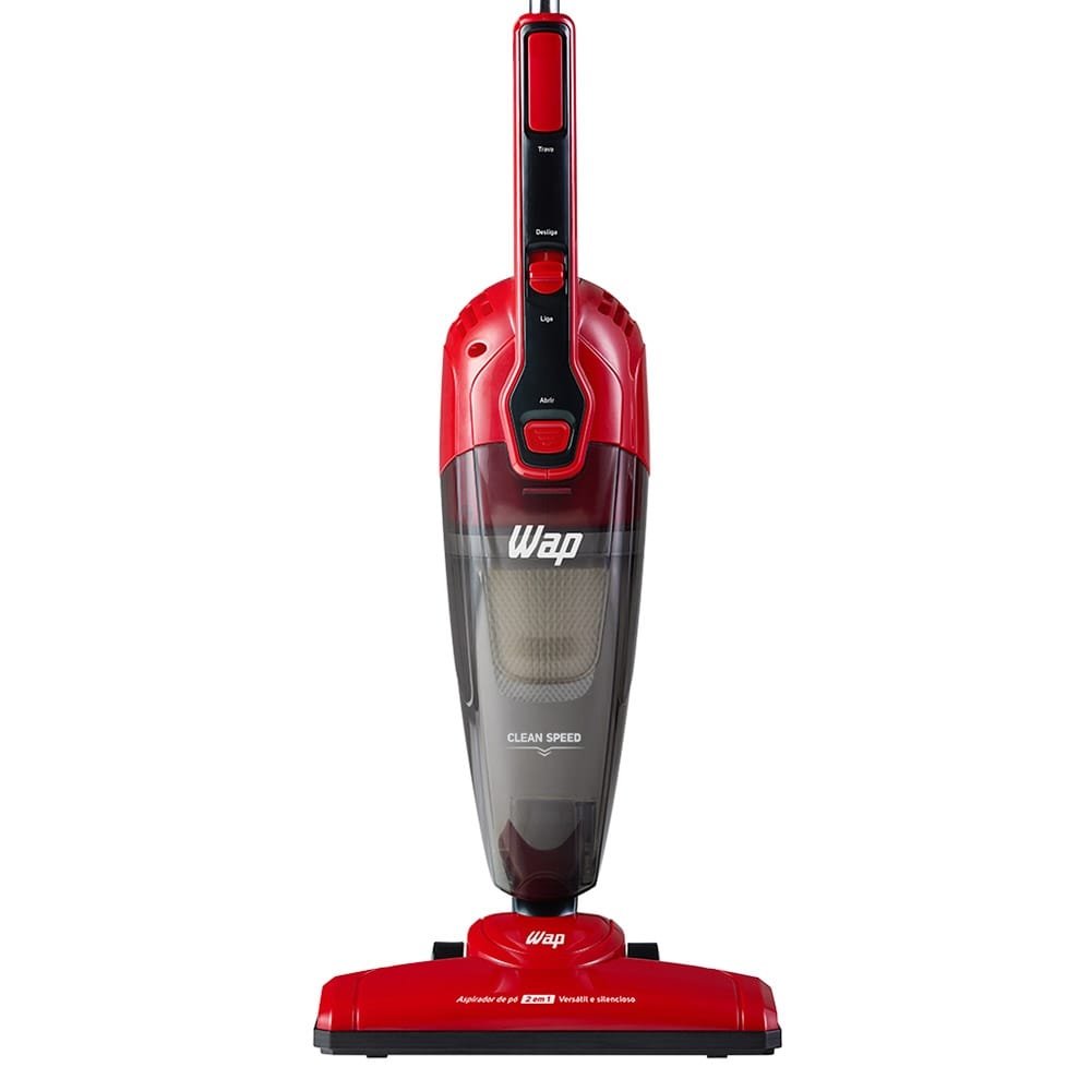 Aspirador de Pó Vertical Wap Clean Speed, 2 em 1 | 1000W, Filtro Lavável, Portátil, com Fio, Vermelho, 110V