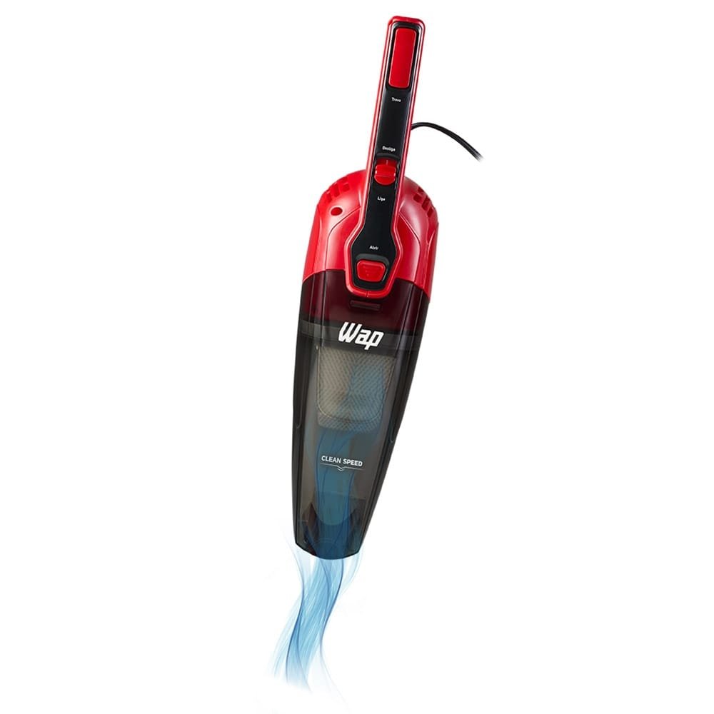 Aspirador de Pó Vertical Wap Clean Speed, 2 em 1 | 1000W, Filtro Lavável, Portátil, com Fio, Vermelho, 110V