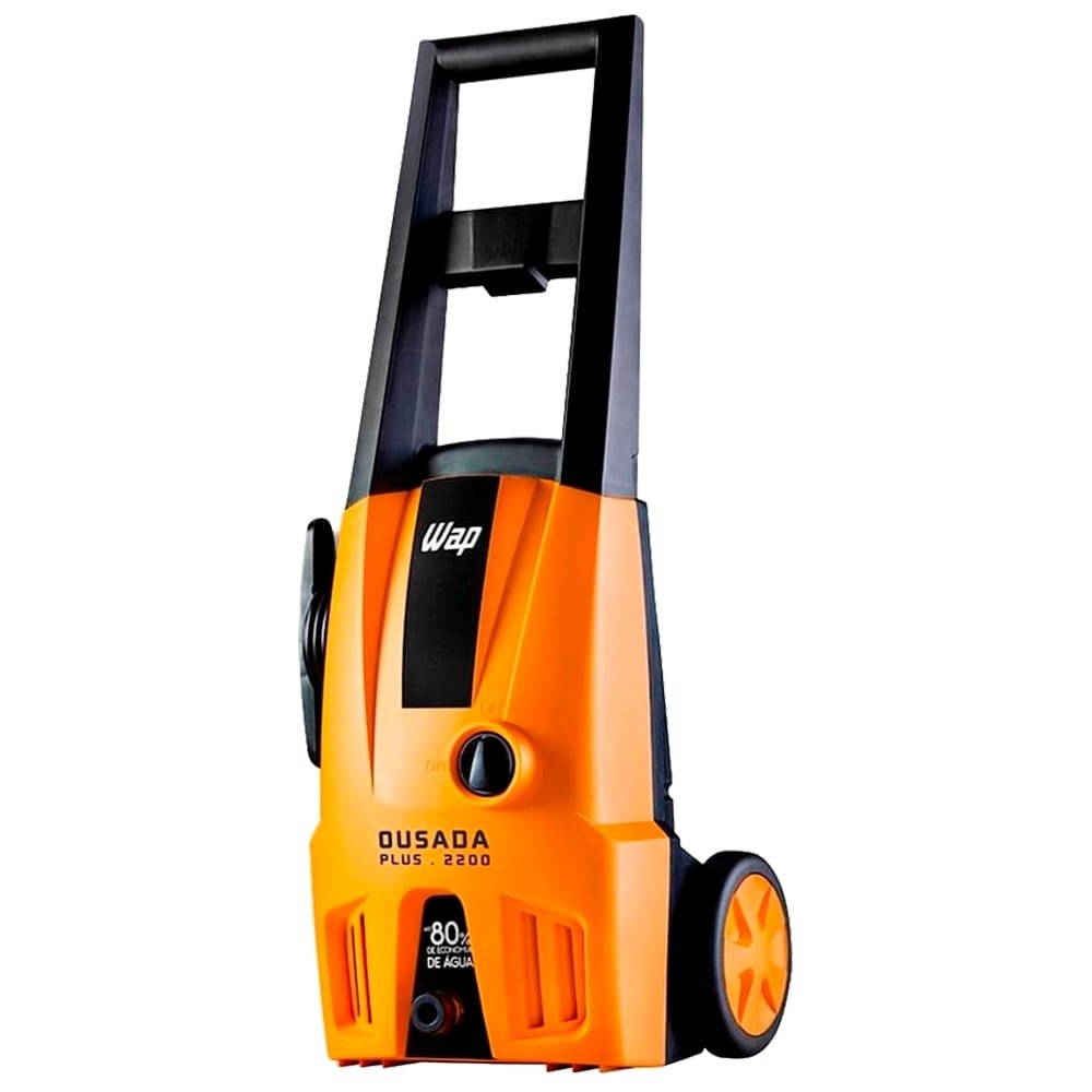 Lavadora de Alta Pressão WAP Ousada Plus 2200 - 1500W, 1750 PSI, Compacta com Jato Regulável, Laranja/Preto, 110V