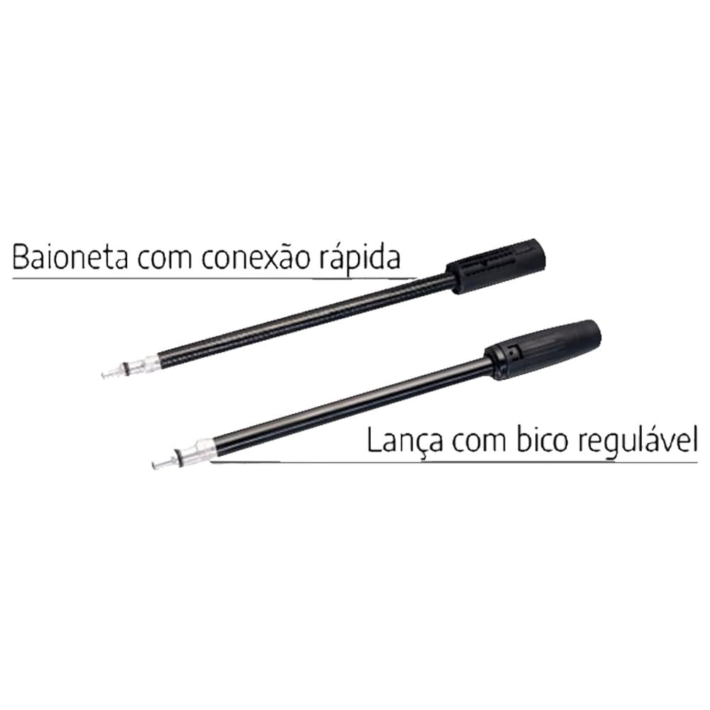 Lavadora de Alta Pressão WAP Ousada Plus 2200 - 1500W, 1750 PSI, Compacta com Jato Regulável, Laranja/Preto, 110V