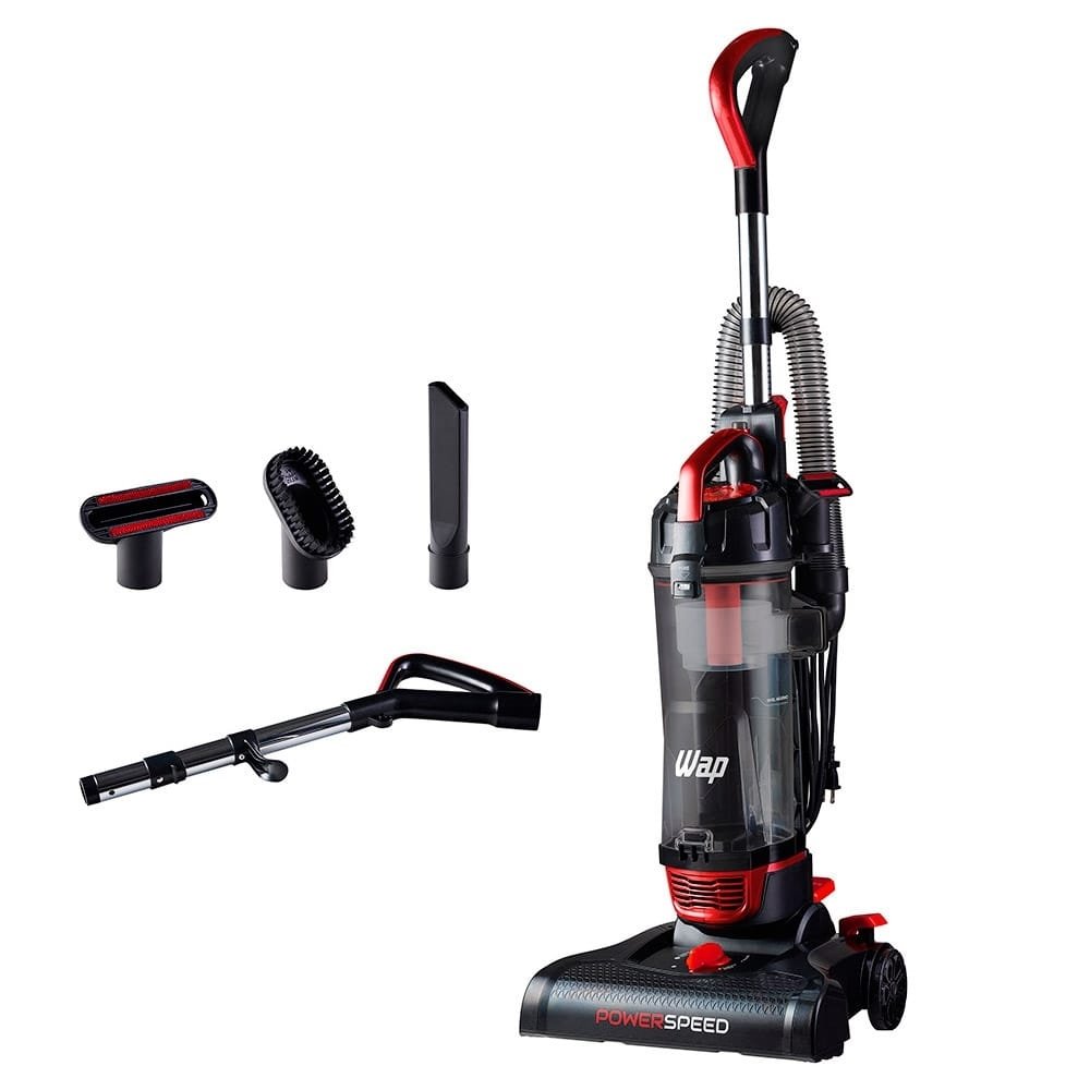Aspirador de Pó Vertical Wap Power Speed, 2 em 1, 2000W, 3 Litros, Mangueira Flexível, com Fio, Preto/Vermelho, 110V