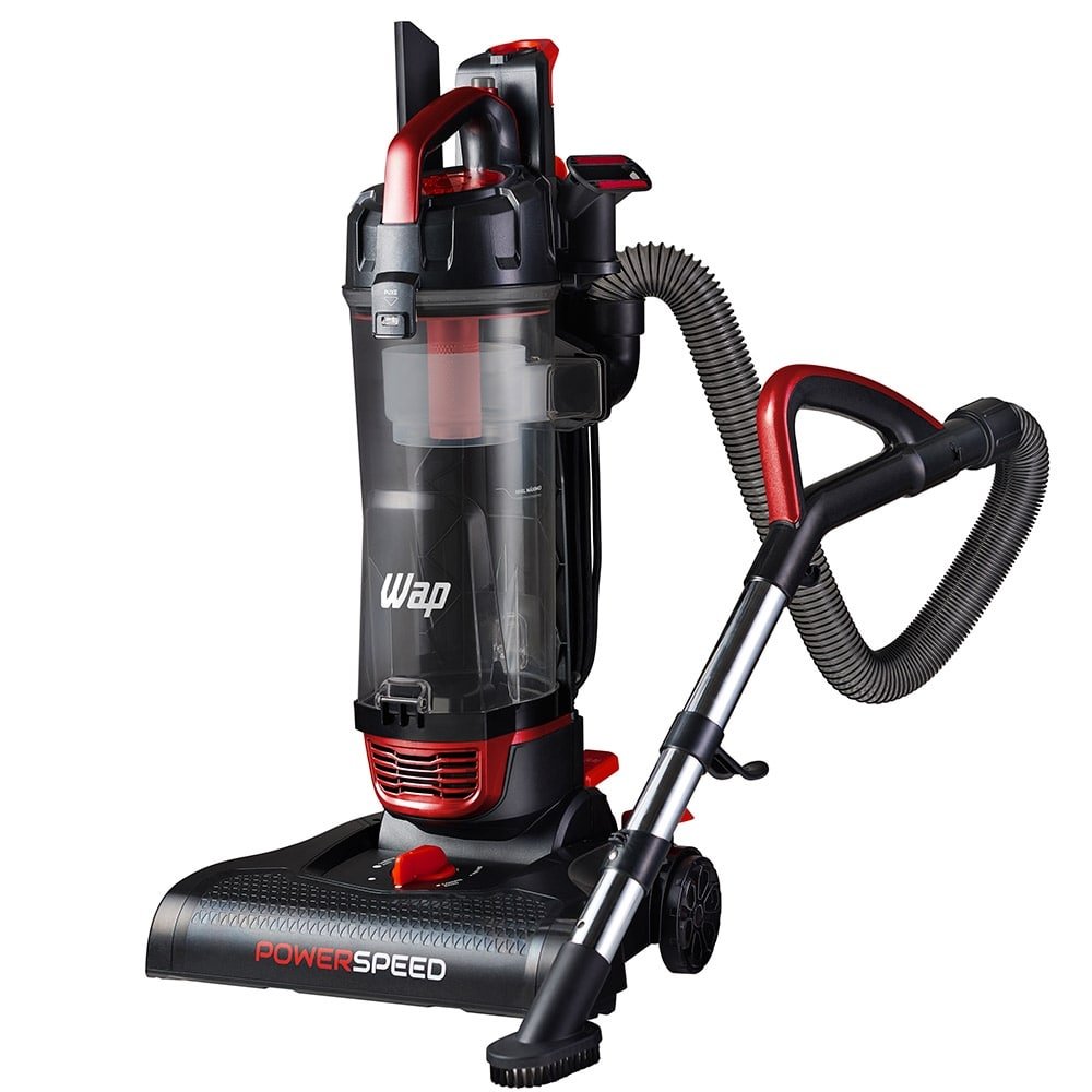 Aspirador de Pó Vertical Wap Power Speed 2 em 1, 2000W, 3 Litros, Mangueira Flexível, Preto/Vermelho, 220V