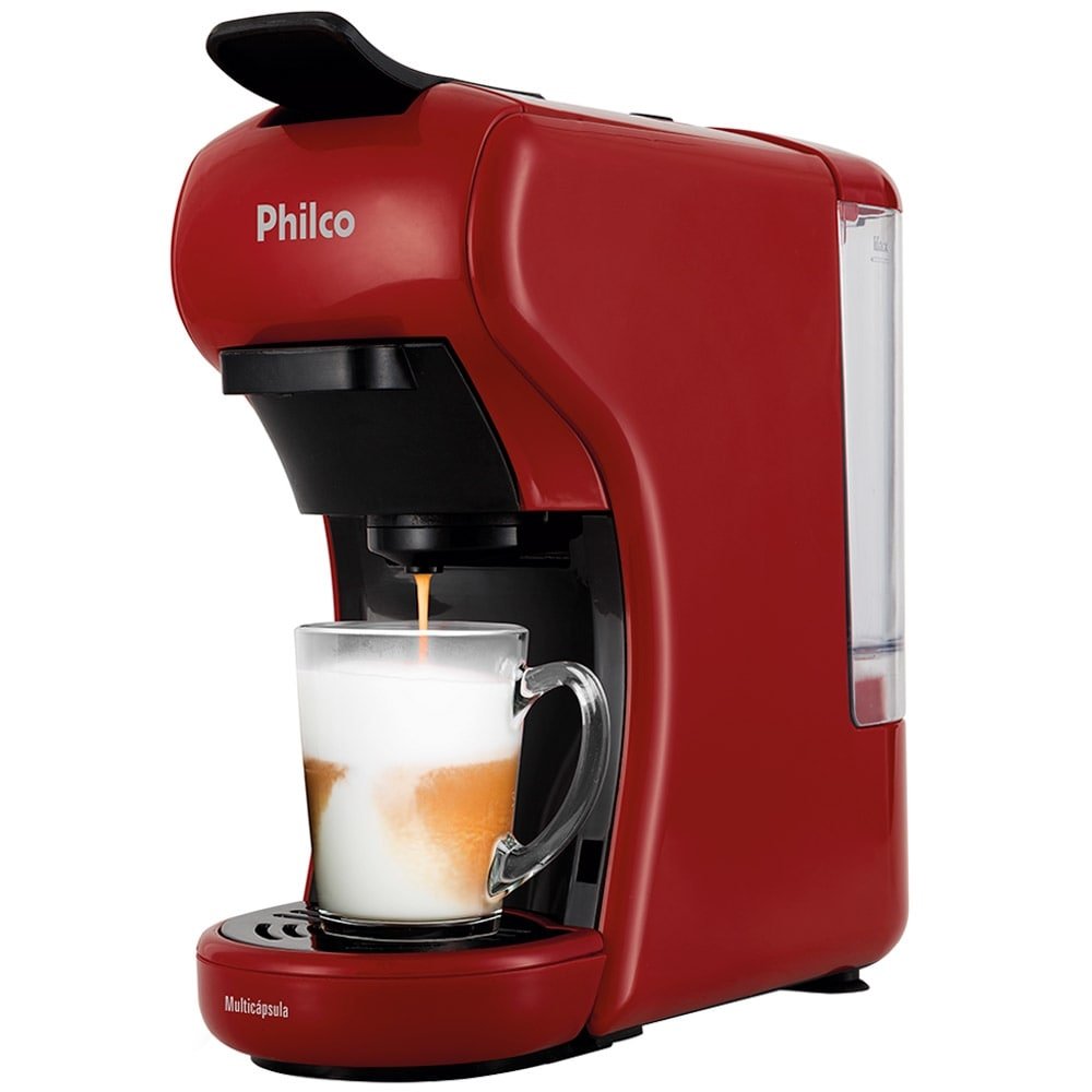 Cafeteira Expresso Philco PCF19VP 20 Bar Multicápsula 1450W Vermelha 110V