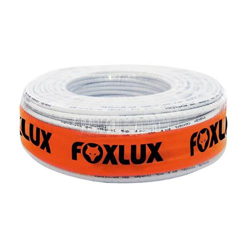 Cabo Foxlux Coaxial 67% RG59 Anatel 100m