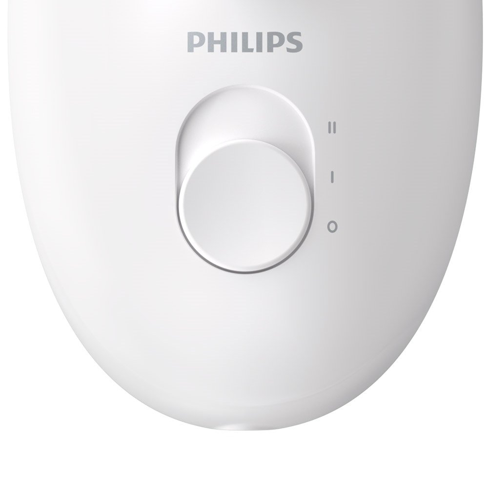 Depilador Philips Satinelle Essential BRE225/00 - com Fio, 2 Velocidades, Lavável, Branco/Lilás Bivolt