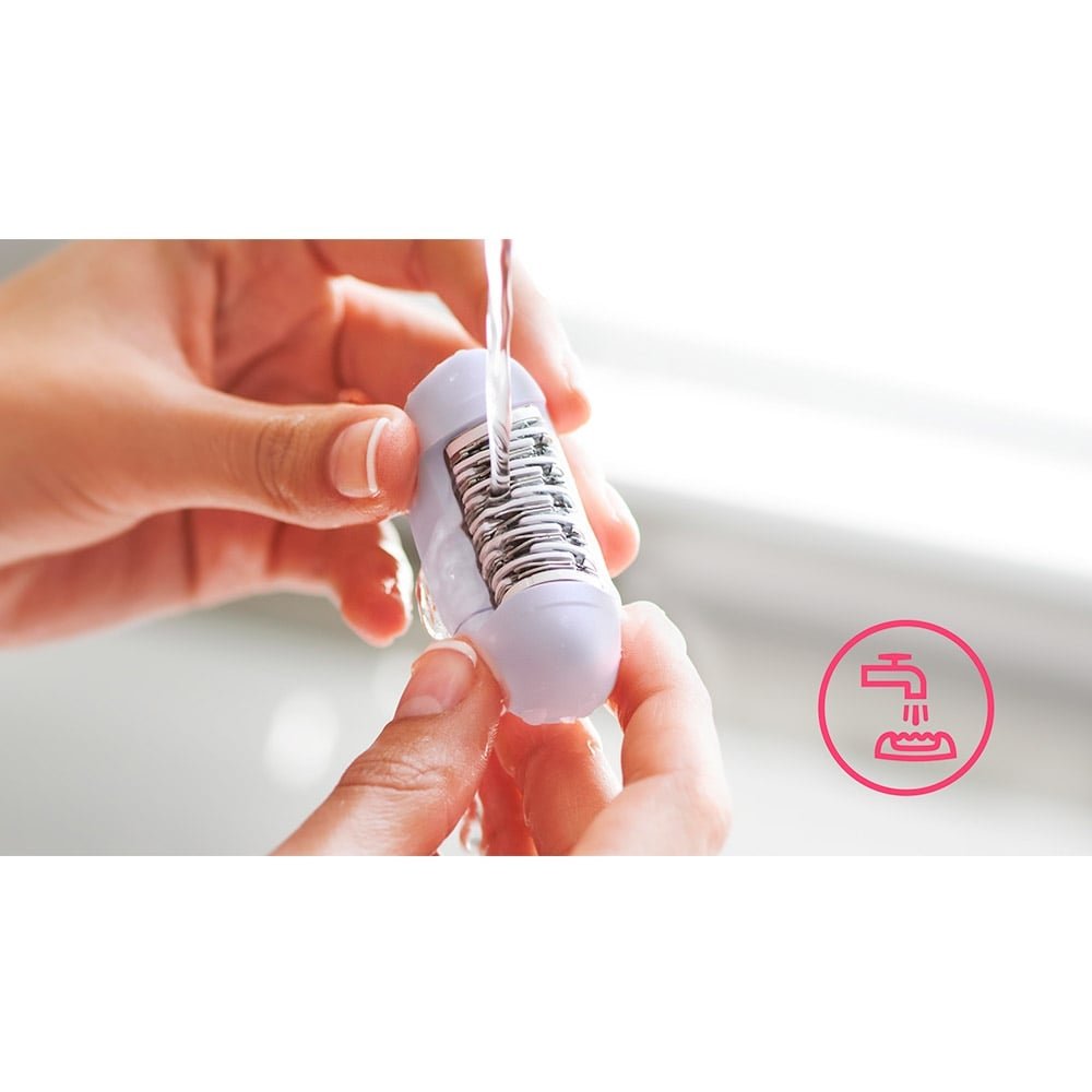Depilador Philips Satinelle Essential BRE225/00 - com Fio, 2 Velocidades, Lavável, Branco/Lilás Bivolt