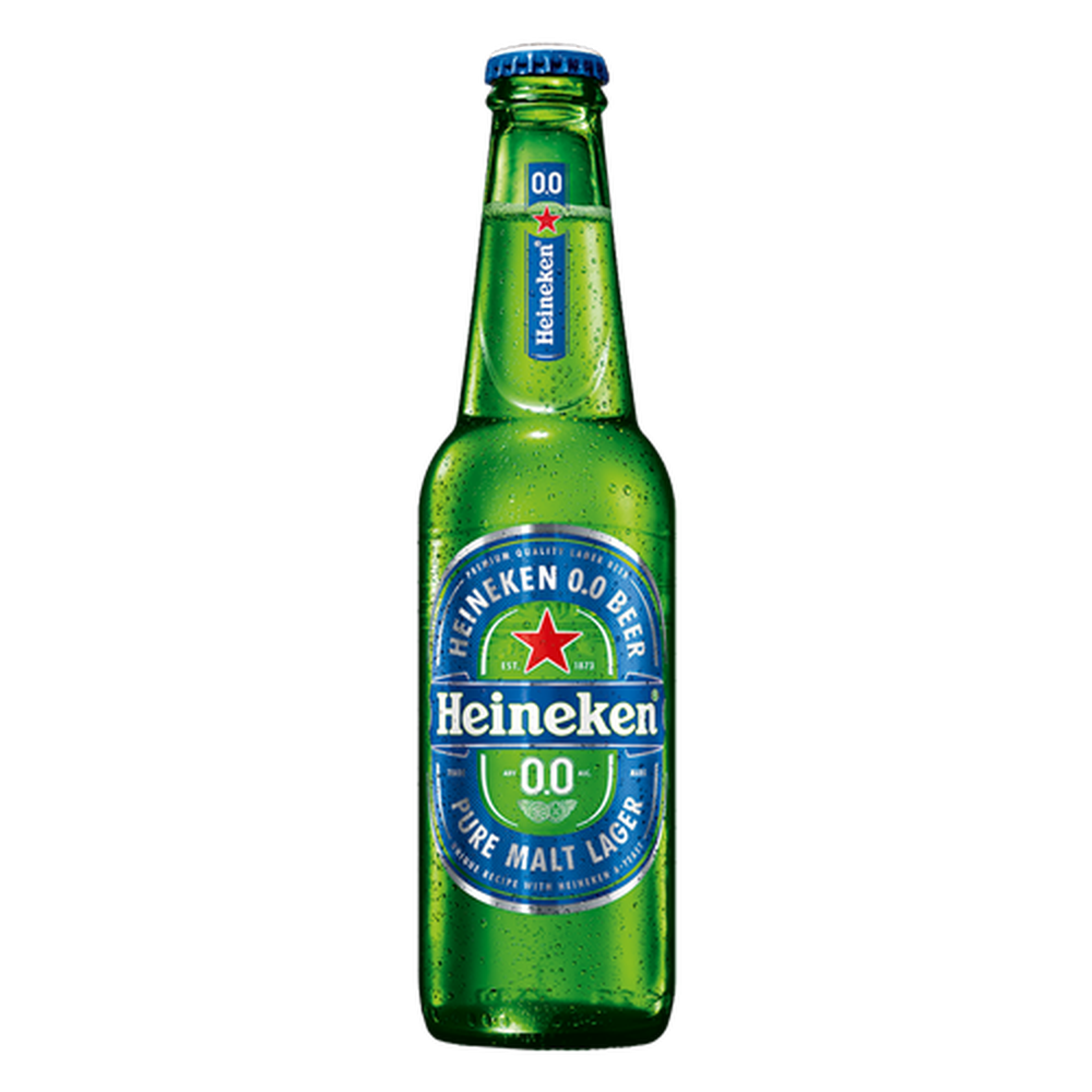 Cerveja Heineken Long Neck Zero 330ml - 24 Unidades