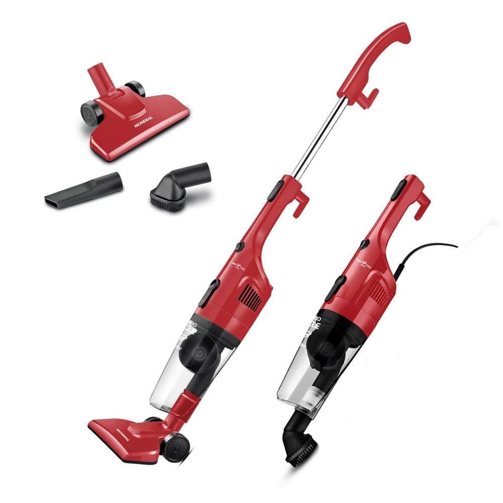 Aspirador De Pó Vertical 2 Em 1 Mondial Turbo Cycle Ap36 1100W - Vermelho