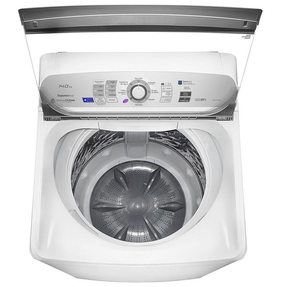 Máquina de Lavar Roupas 14kg Panasonic NA-F140B6W, com Sistema Ciclone, Branca, 110V