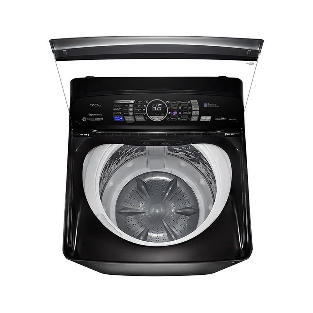 Máquina de Lavar Roupas 17Kg Panasonic NA-F170P6T, Titânio, 220V