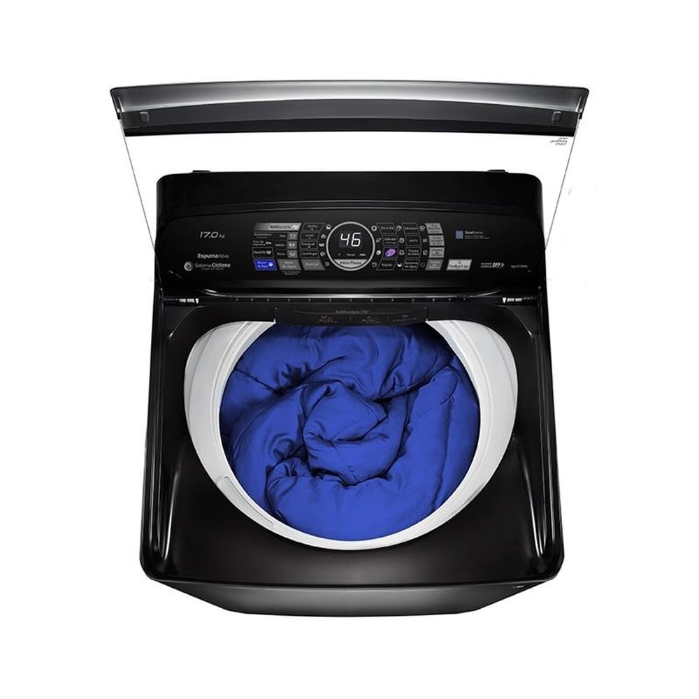 Máquina de Lavar Roupas 17Kg Panasonic NA-F170P6T, Titânio, 220V