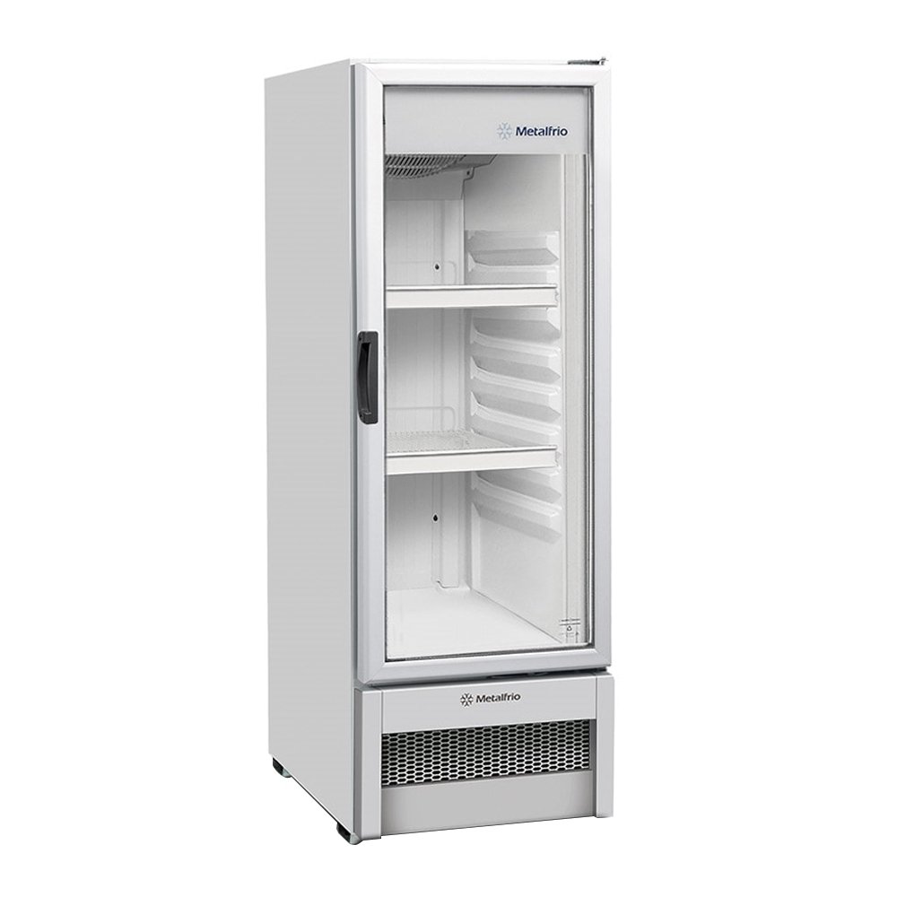 Expositor/Refrigerador Vertical Metalfrio - 256 Litros VB25, Porta de Vidro, Branco, 220V