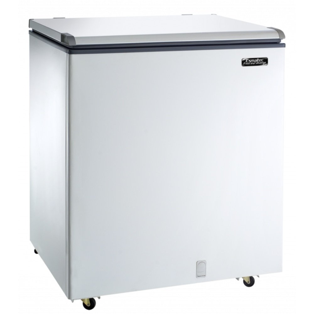 Freezer/Conservador Horizontal Esmaltec 230 Litros ECH250 - Porta Cega Dupla Ação Branco 220V