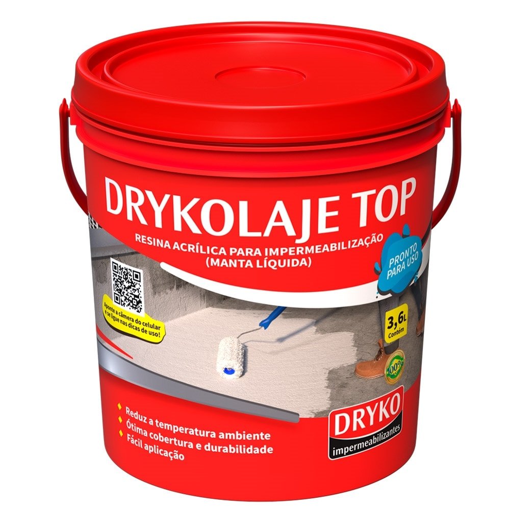 Drykolaje Top Manta Líquida Impermeabilizante Dryko 4kg