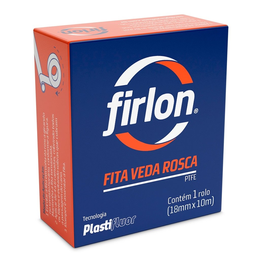 Fita Veda Rosca Firlon 18mm x 10m