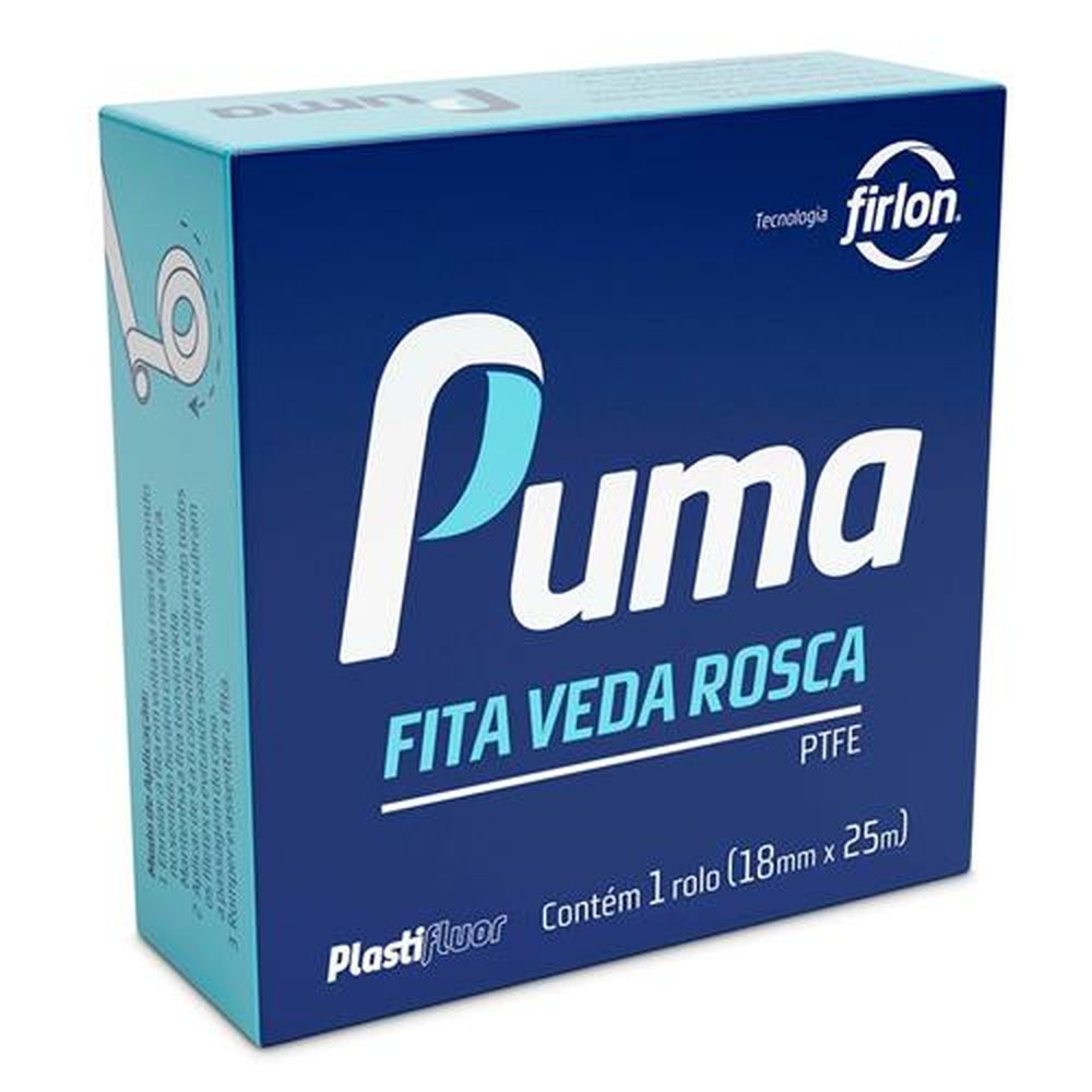 Fita Veda Rosca Puma 18mm x 25m