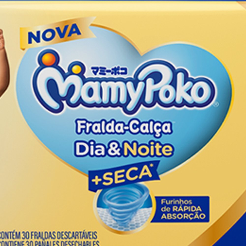 Fralda Descartável MamyPoko Calça Dia & Noite Jumbo Tamanho G - 4 Pacotes com 30 Fraldas - Total 120 Tiras