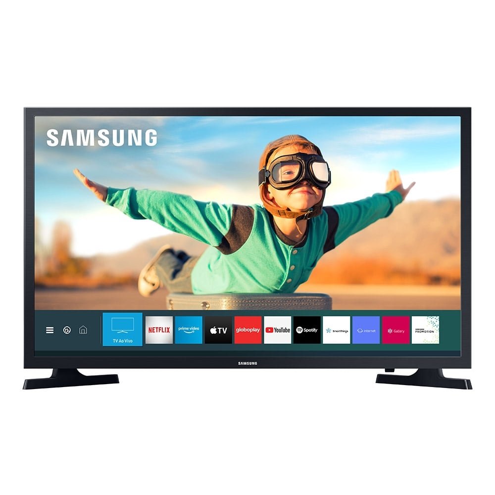 Smart TV 32" Samsung UN32T4300AGXZD HD HDR com Wi-Fi, 1 USB, 2 HDMI,Tizen, 60Hz