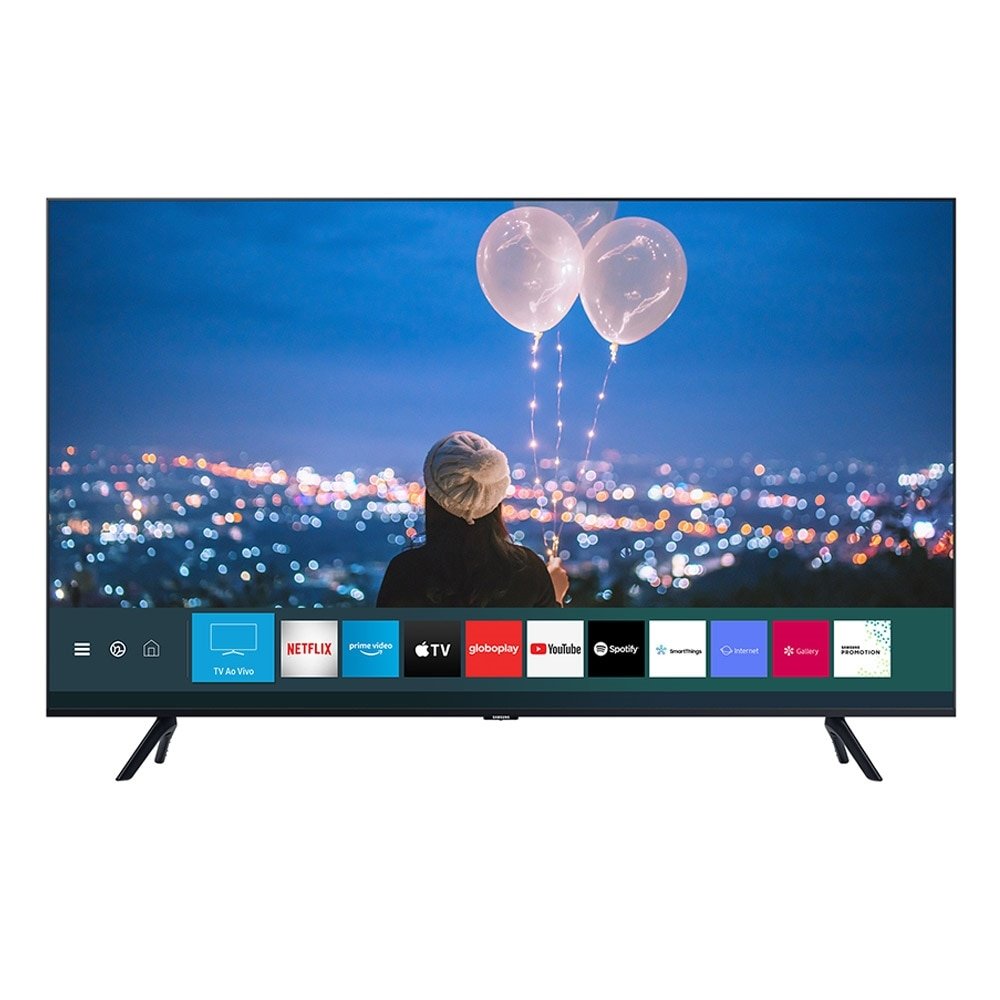 Smart TV LED 65" Samsung UN65TU8000GXZD 4K UHD HDR Cristal com Wi-Fi, 2 USB, 3 HDMI, Bluetooth, Bordas Infinitas, 60Hz