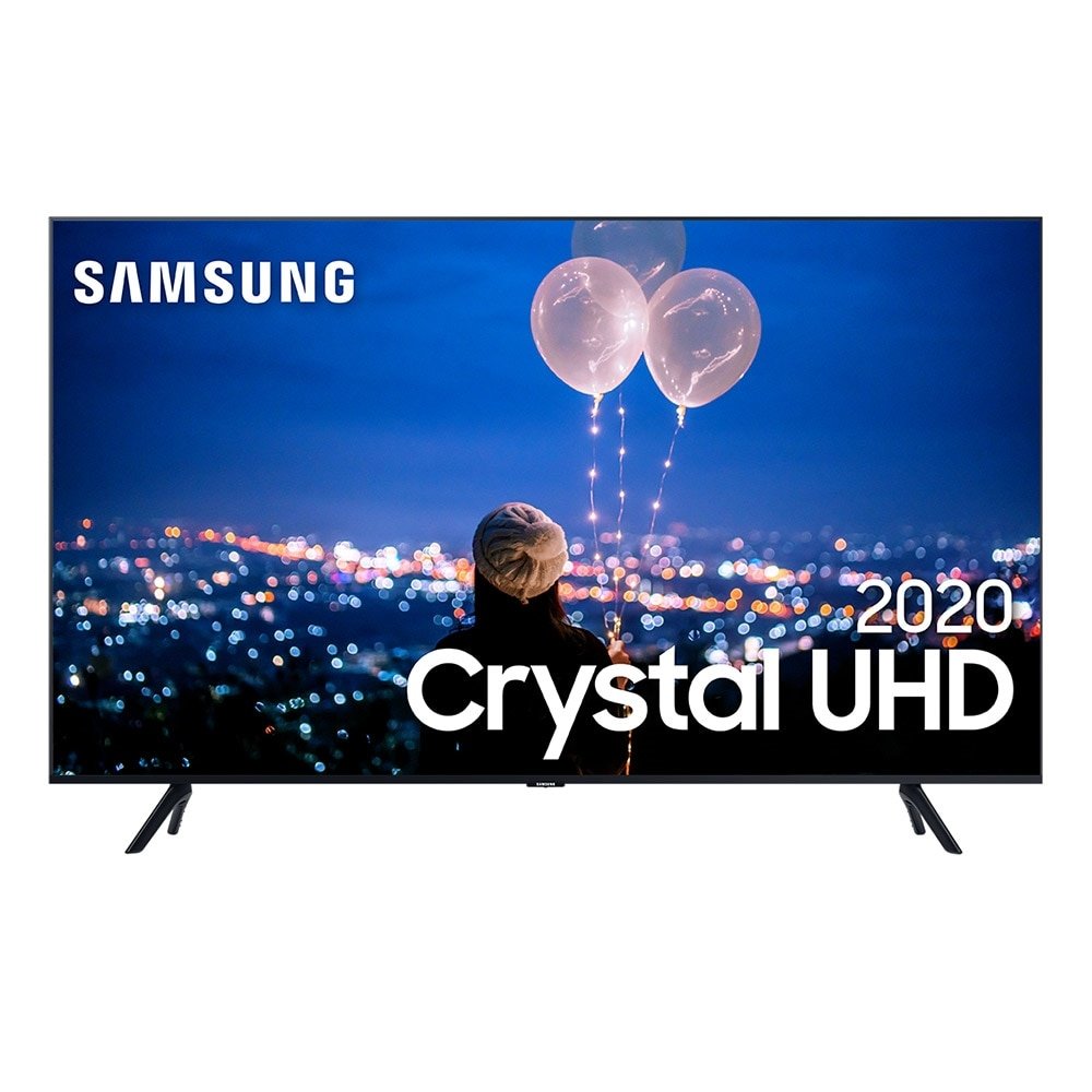 Smart TV LED 65" Samsung UN65TU8000GXZD 4K UHD HDR Cristal com Wi-Fi, 2 USB, 3 HDMI, Bluetooth, Bordas Infinitas, 60Hz