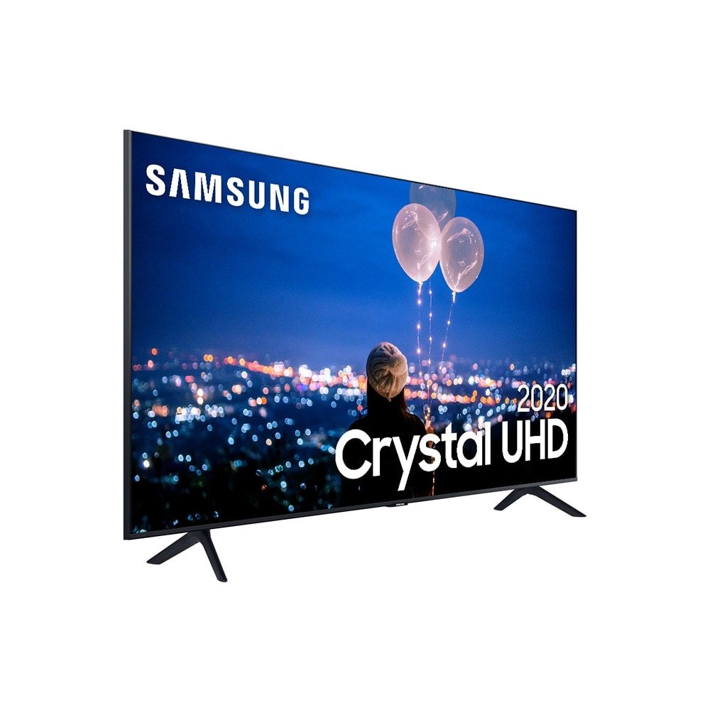 Smart TV LED 65" Samsung UN65TU8000GXZD 4K UHD HDR Cristal com Wi-Fi, 2 USB, 3 HDMI, Bluetooth, Bordas Infinitas, 60Hz