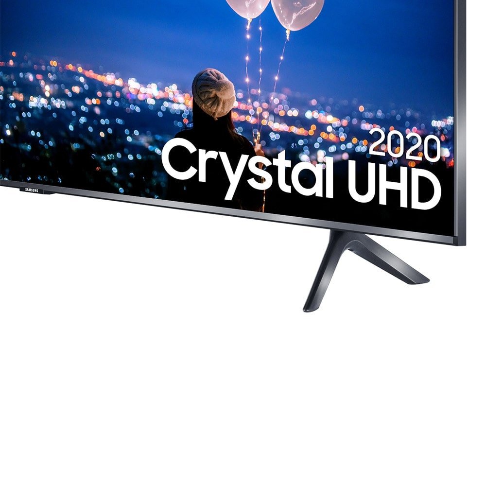 Smart TV LED 65" Samsung UN65TU8000GXZD 4K UHD HDR Cristal com Wi-Fi, 2 USB, 3 HDMI, Bluetooth, Bordas Infinitas, 60Hz