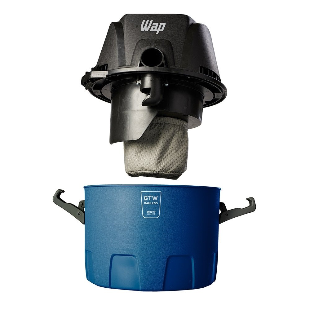 Aspirador de Pó e Água WAP GTW Bagless - 6 Litros, 1400W, Compacto com Soprador Portátil e com Fio, Preto, 220V